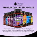 Multivitamin Gummies High Strength for Men Women - Vegetarian +14 Essential Vitamins & Minerals - Gluten Free, Non-GMO Multi Vitamins Chewable Adults Vitamin C A D E B12 B6 & Biotin, Zinc & Iodine - LSF Dermal Fillers