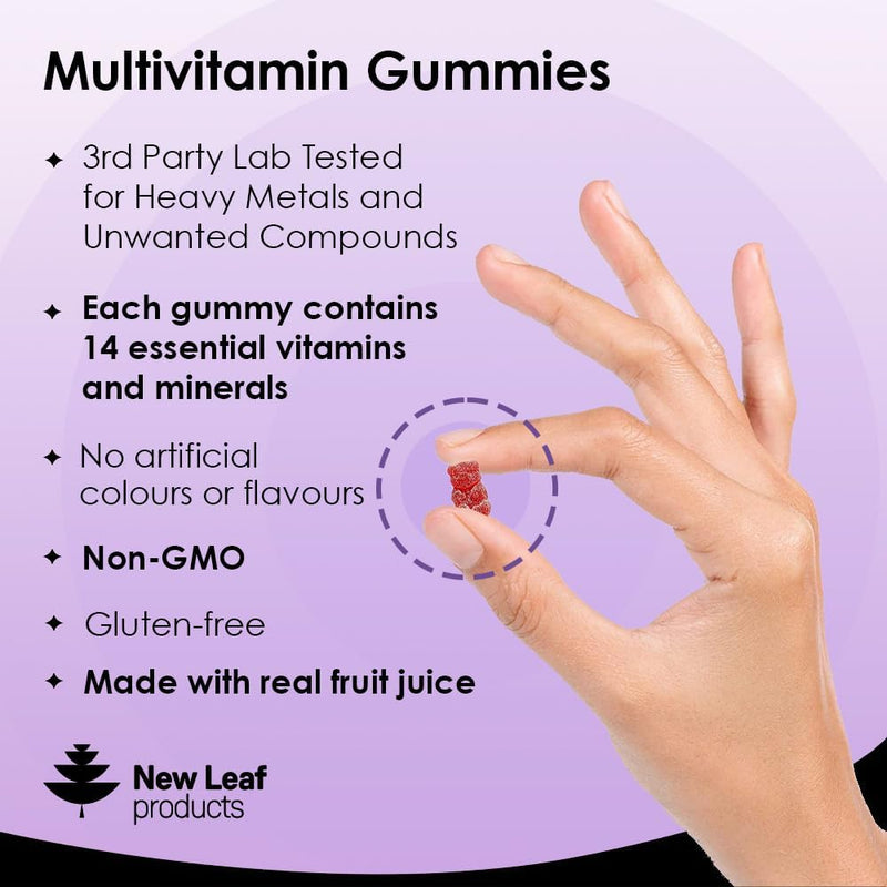 Multivitamin Gummies High Strength for Men Women - Vegetarian +14 Essential Vitamins & Minerals - Gluten Free, Non-GMO Multi Vitamins Chewable Adults Vitamin C A D E B12 B6 & Biotin, Zinc & Iodine - LSF Dermal Fillers