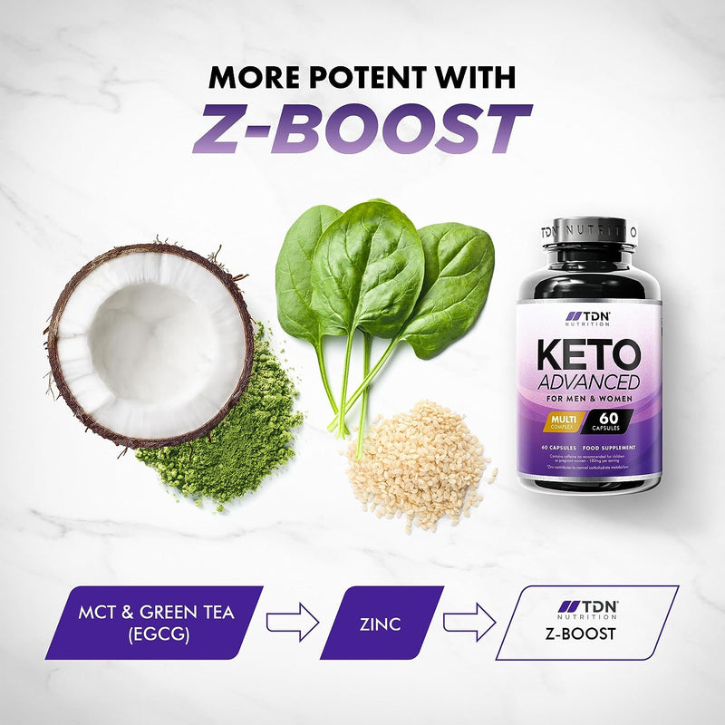 Keto Diet Pills for Men & Women - 1 Month Supply - Vitamins and Minerals - Formulated in The UK - Vegan - Contributes to Fatty Acid & Carb Metabolism - LSF Dermal Fillers