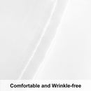 2 Pack Silk Satin Pillowcases for Hair and Skin, Luxurious and Silky Standard Pillow Cases with Envelope Closure, 50x75 cm, White - LSF Dermal Fillers