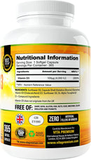 Vitamin D 4,000 IU, Maximum Strength Vitamin D3 Supplement, 365 Easy to Swallow Softgels - Full Year Supply - LSF Dermal Fillers