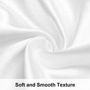 2 Pack Silk Satin Pillowcases for Hair and Skin, Luxurious and Silky Standard Pillow Cases with Envelope Closure, 50x75 cm, White - LSF Dermal Fillers