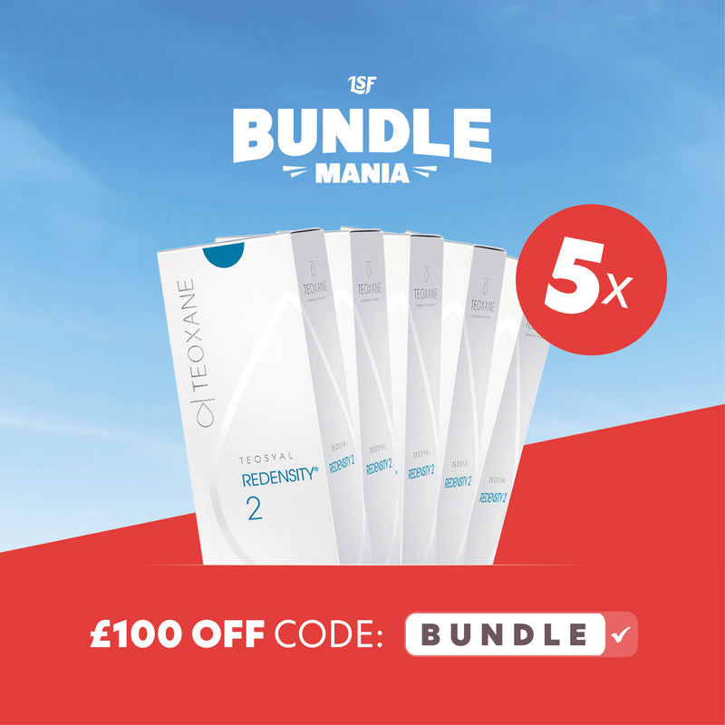 5 x Teosyal® Puresense Redensity II Lidocaine (2x1ml) Bundle - £100 OFF