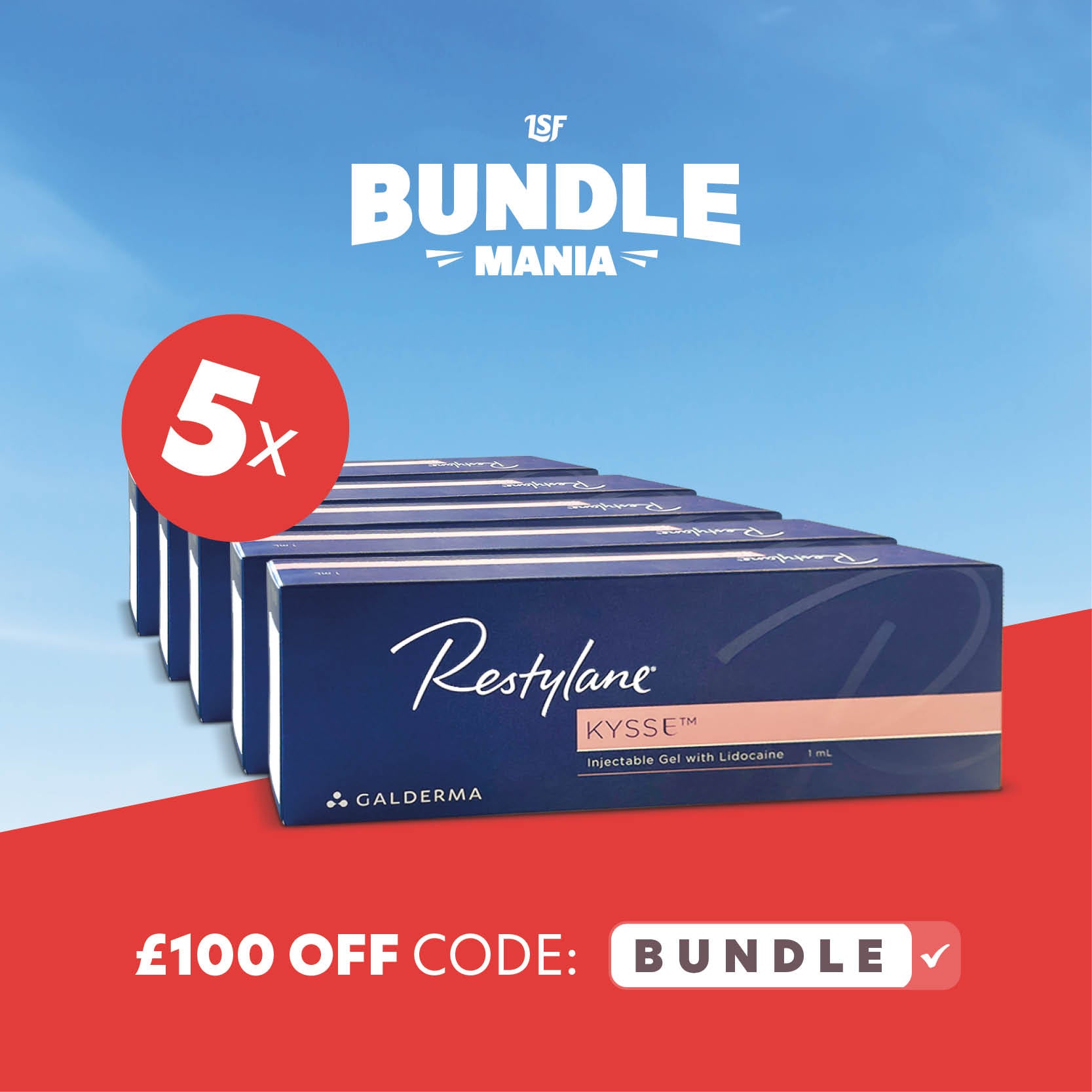 Restelin 5 x Restylane® Kysse Lidocaine Bundle - £100 OFF | LSF Dermal Fillers