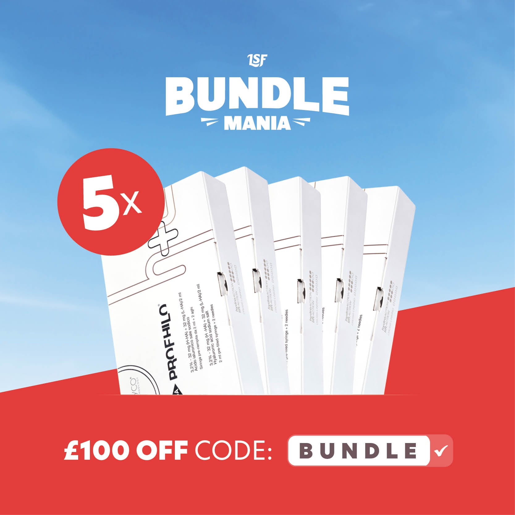 Top Dermal 5 x Profhilo® Bundle - £100 OFF | LSF Dermal Fillers