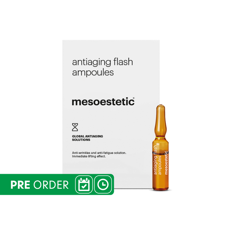 Mesoestetic Antiaging Flash Ampoules (10x2ml) 5% OFF PRE ORDER - Estimated Shipping Date 10th Oct - LSF Dermal Fillers