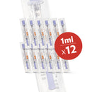 12 x FMS Micro Syringes (32G / 1ml / 8mm) 🎉 25% OFF - LSF Dermal Fillers