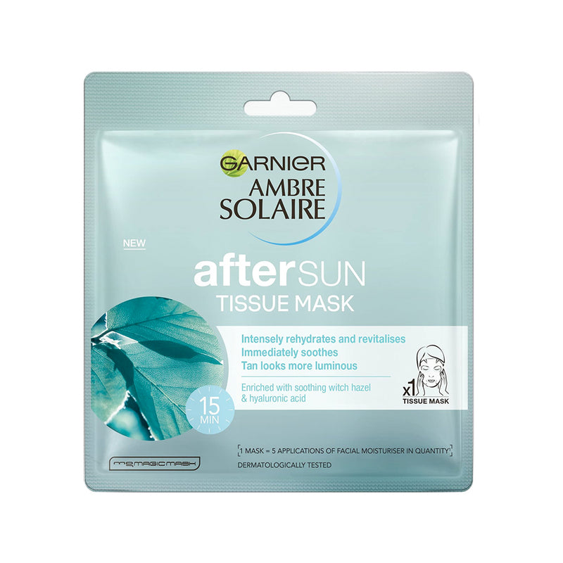 Garnier Ambre Solaire After Sun Cooling Tissue Face Sheet Mask - LSF Dermal Fillers