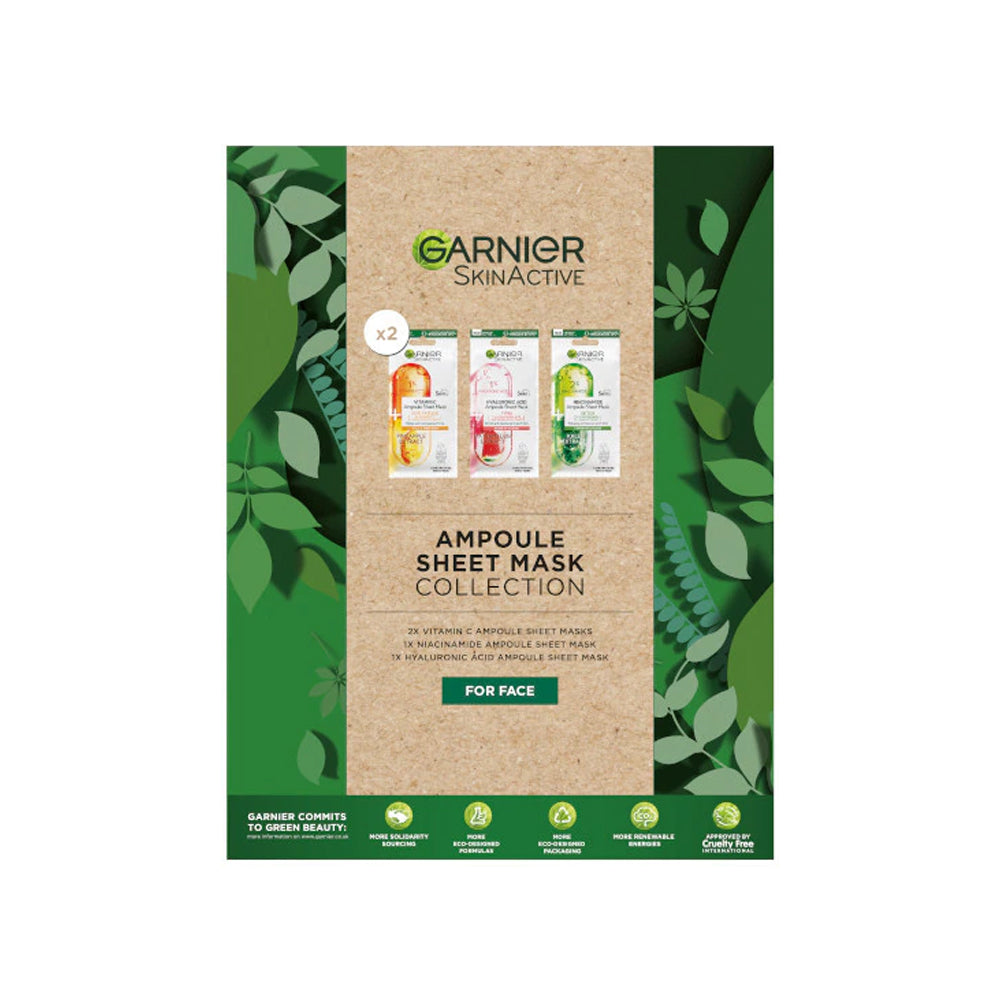 Garnier Skin Active Ampoule Sheet Mask Collection | LSF Dermal Fillers