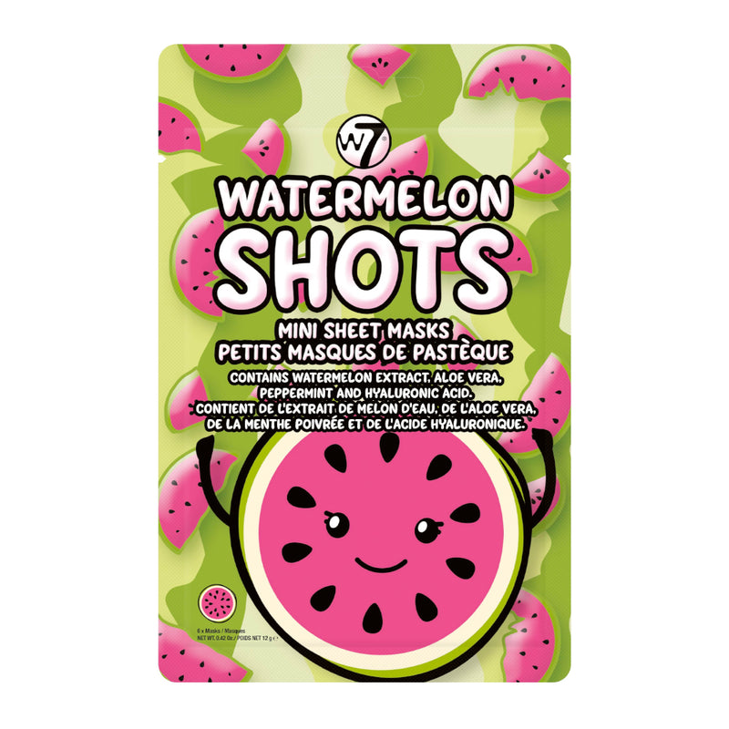 W7 Watermelon Shots Mini Sheet Mask - LSF Dermal Fillers