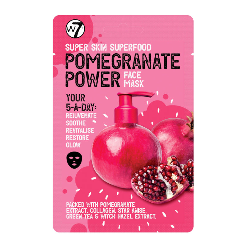 w7 Super Skin Superfood Pomegranate Face Mask - LSF Dermal Fillers