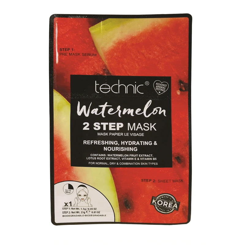 Technic Watermelon 2 Step Sheet Mask - LSF Dermal Fillers