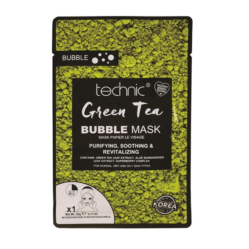 Technic Green Tea Bubble Sheet Mask - LSF Dermal Fillers