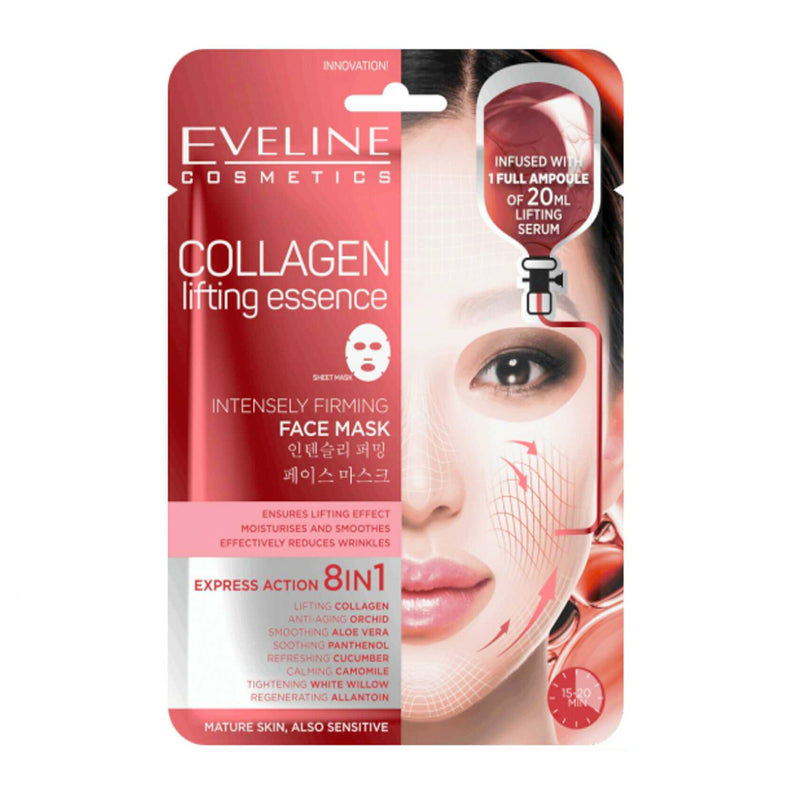 Eveline Collagen Lifting Essence Intensely Firming Face Mask - LSF Dermal Fillers