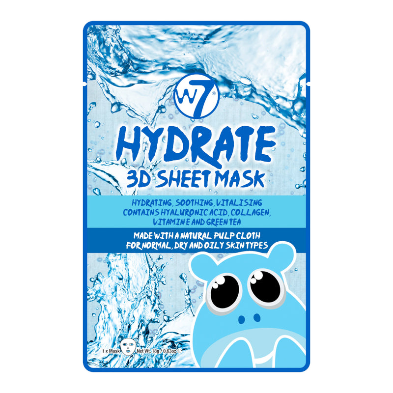 W7 Hydrate 3D Sheet Mask - LSF Dermal Fillers