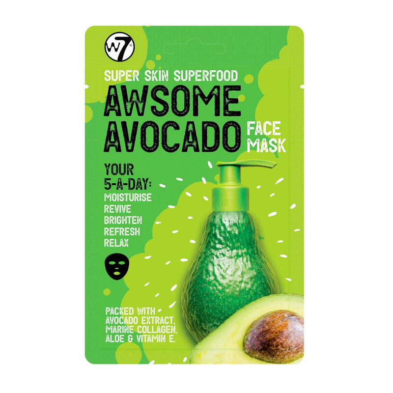 w7 Super Skin Superfood Avocado Face Mask - LSF Dermal Fillers