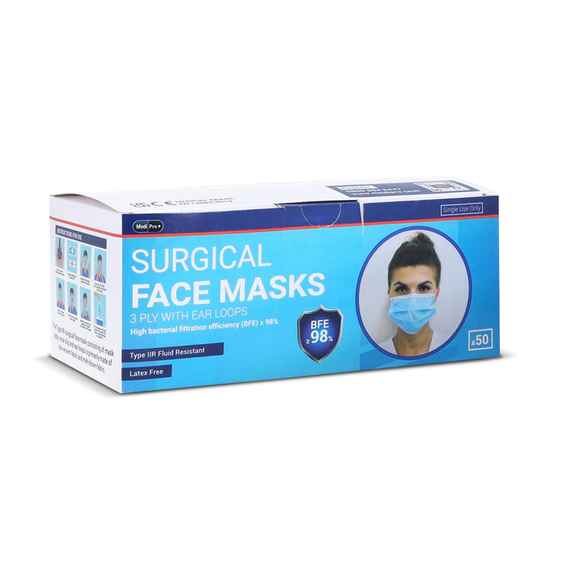 Surgical Face Masks - Type IIR Certified x 50 - LSF Dermal Fillers