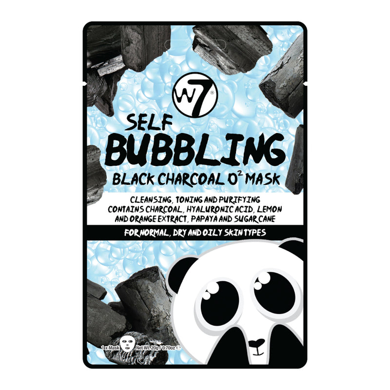 W7 Self Bubbling Black Charcoal O2 Face Mask - LSF Dermal Fillers